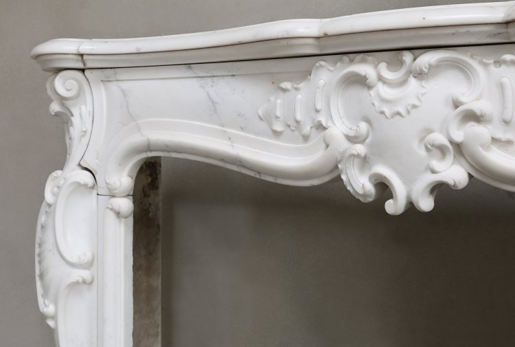 Louis XV style fireplace