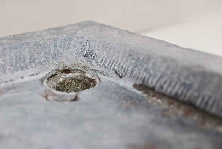 reclaimed sink of belgian bluestone