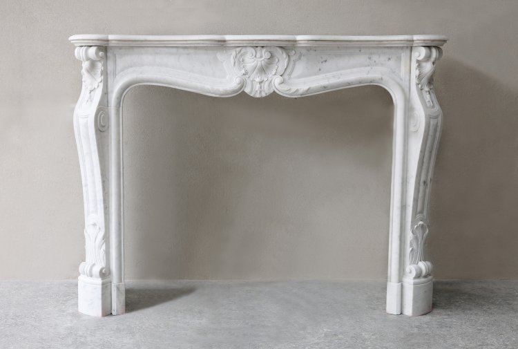 Carrara Marble Fireplace Mantel