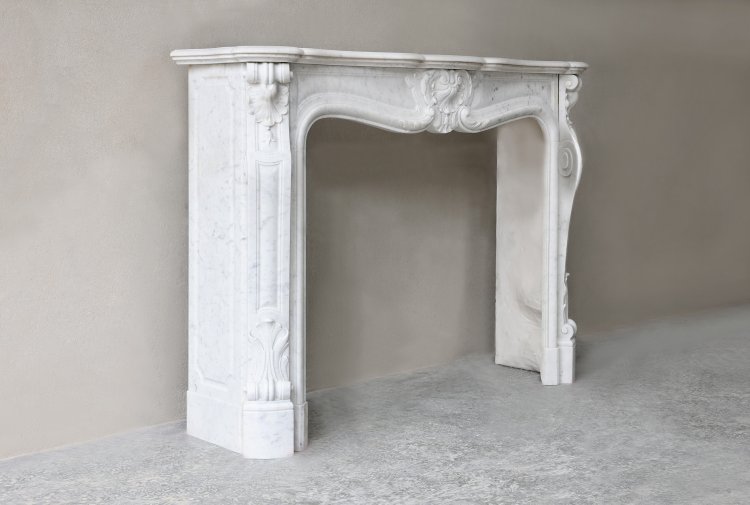 Antique Mantel in Carrara Marble