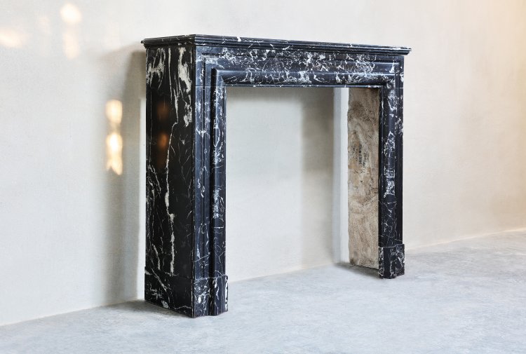 Marquina marble mantle surround