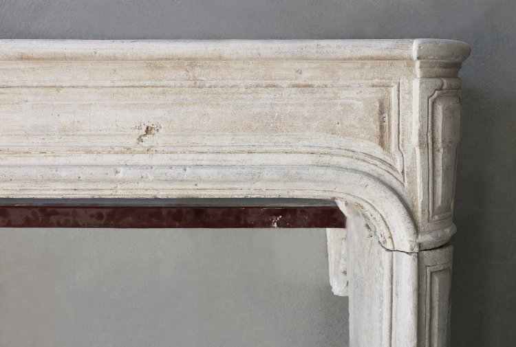 old mantle of french limestone