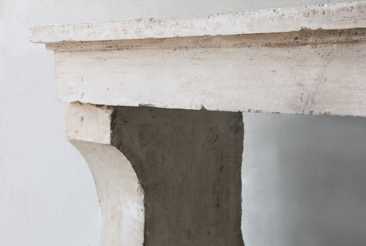 old mantle of french limestone