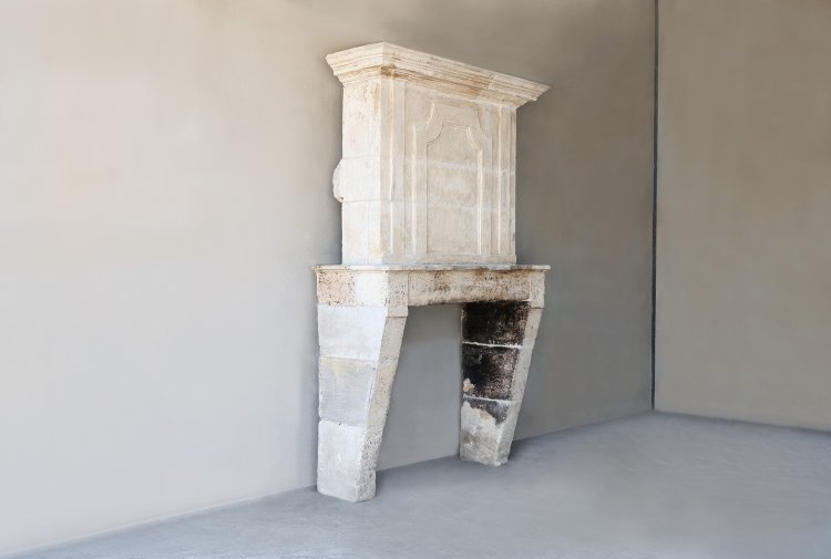 Louis XIII style fireplace