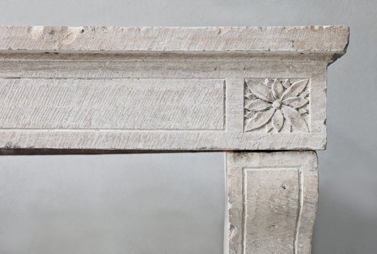 old mantle of french limestone