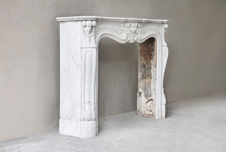 antique mantle of carrara marble