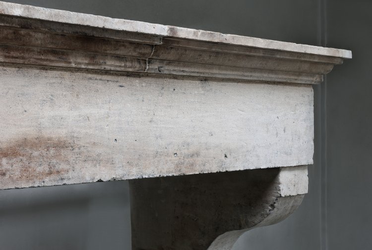 old mantle of french limestone