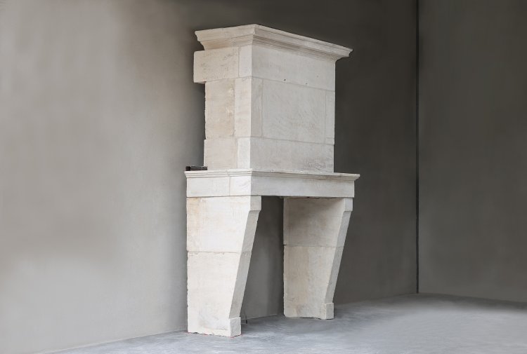 old mantle of french limestone