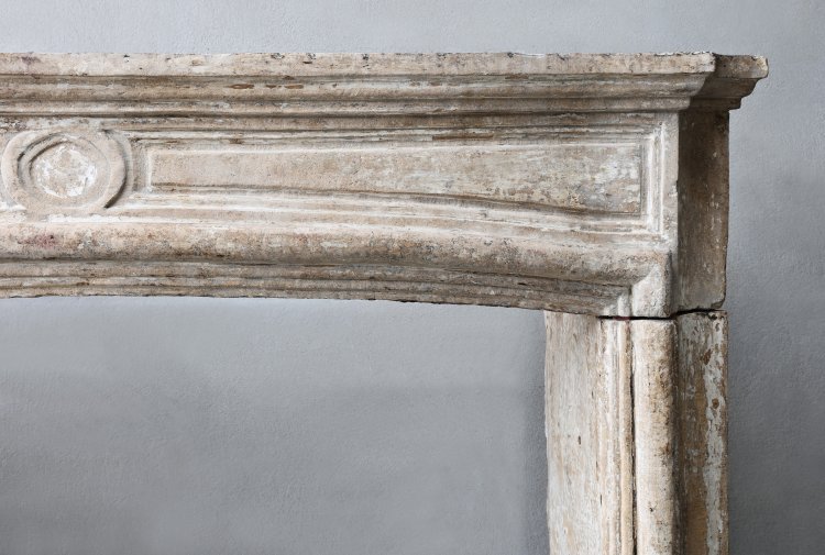 old mantle of french limestone