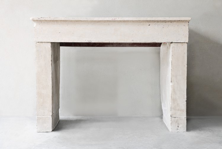 farmer fireplace of french limestone