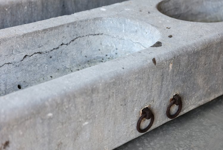 antique set of 5 troughs