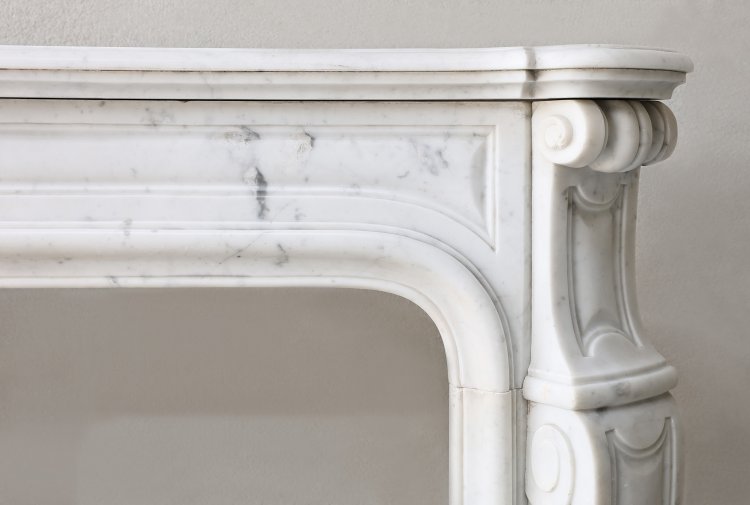 antique marble fireplace mantel