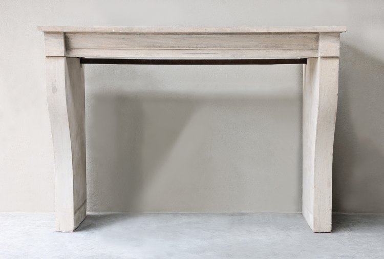 antique mantle of french limestone