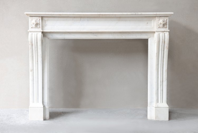 antique marble fireplace